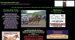 Desktop Screenshot of horsepullresults.com